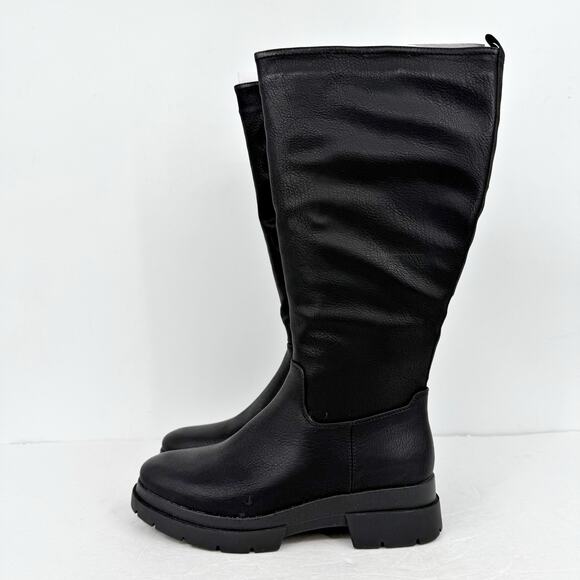 Soul Naturalizer Womens Orchid Knee High Boots US 8.5 M Wide Calf Black NIB - Picture 8 of 11